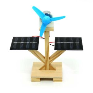 Solar Fan for Kids Made with DIY Wooden Kits