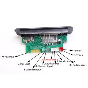 Monday Kids Mini 5V MP3 Decoder Board Bluetooth Call Decoding Module MP3 WAV U-Disk & TF Card USB With 2*3W Amplifier Remote Controller