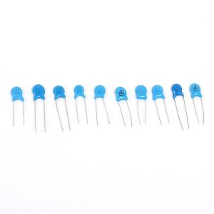 Monday Kids 100pcs 2KV High-Voltage Ceramic Capacitors Kit Assortment Set Blue High Voltage 102K-681K Component Pack