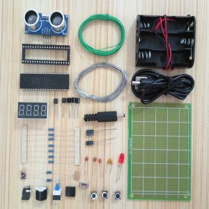 Monday Kids Ultrasonic Range Finder Based on 51 Single-chip Computer Graduation Design Universal Board Electronic Kit