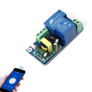 Monday Kids AC 220V WIFI Relay Switch Module High Power Self-lock Mode Phone Remote Timer Control For Wireless Android IOS Smart Home