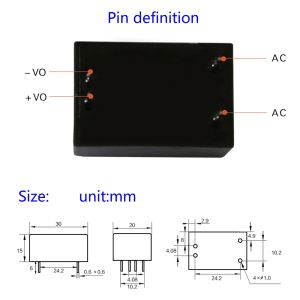 Monday Kids AC-DC Isolated Power AC 220V to 5V 600mA 3W Switch Power Supply Module Switch Step Down Buck Power Module