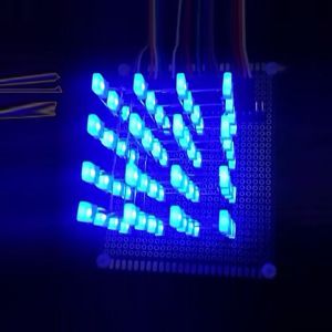 Monday Kids 4X4X4 Blue LED Light Cube Kit 3D LED DIY Kit Electronic Suite for Arduino Smart Electronics Led Cube Arduino Kit DIY Electronic