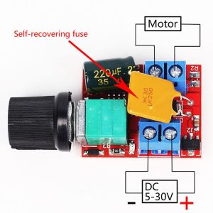 Monday Kids Mini DC-DC 5-30V 5A 90W Motor PWM Speed Controller Module Control Switch 10Khz LED Dimmer Adjustable Board Switch
