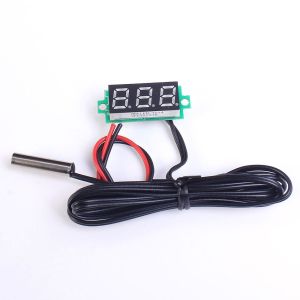 Monday Kids 0.28 Inch Blue Digital Thermometer w/ NTC Metal Waterproof Probe Temperature Sensor Detector DC 4-28V