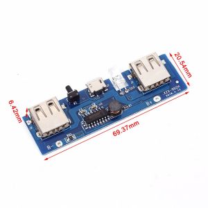 Monday Kids Single IC Control 5V 1A 2A Mobile Power Bank Charger Module Micro USB Polymer Lithium Battery Charging Board DIY Step Up Boost