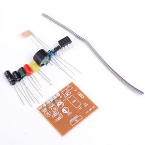 Monday Kids 3pcs/lot DIY Kit 555 Multibrator Suite NE555 Astable Circuit Practical Electronic Production Training Dual Flash LED Parts