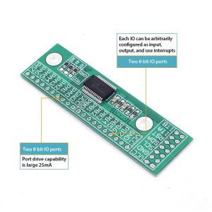 Monday Kids MCP23017 I2C Interface 16bit I/O Extension Module Pin Board IIC to GIPO Converter 25mA1 Drive Power Supply for Arduino C51