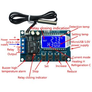 Monday Kids Digital Thermostat Cooling Heating Temperature Controller LCD Display Digital Temperature Controller Module
