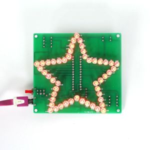 Monday Kids DIY Kit Colorful Glittering Five-Pointed Star Water Light LED Water Light Flashing LED Module DC 4.5V-5V 1.6mm PCB for Decor
