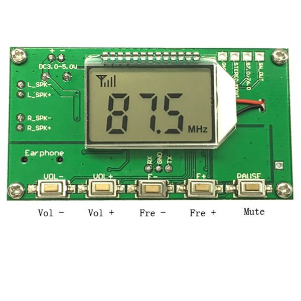 Modulo Radio FM 87-108 MHz Ricevitore Wireless Con Display LCD Per DIY