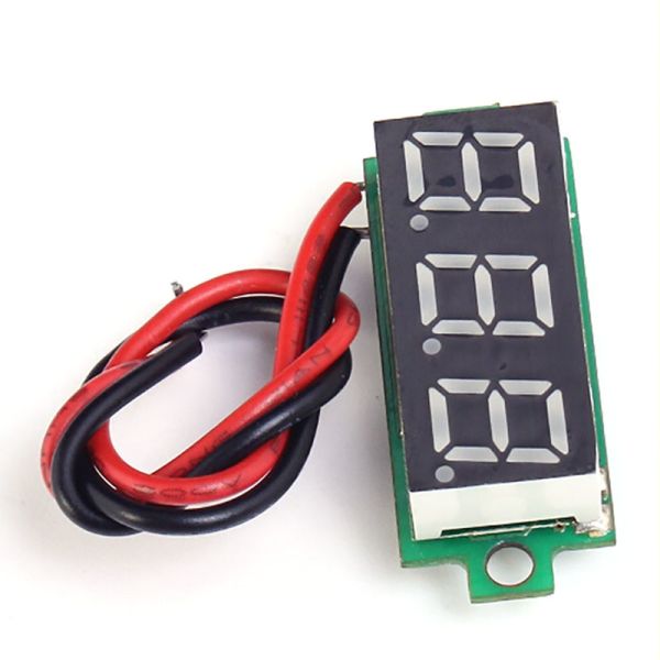 DC 12V Digital LED Thermometer - 0.56 Inch Display, Temperature Sensor Detector Monitor